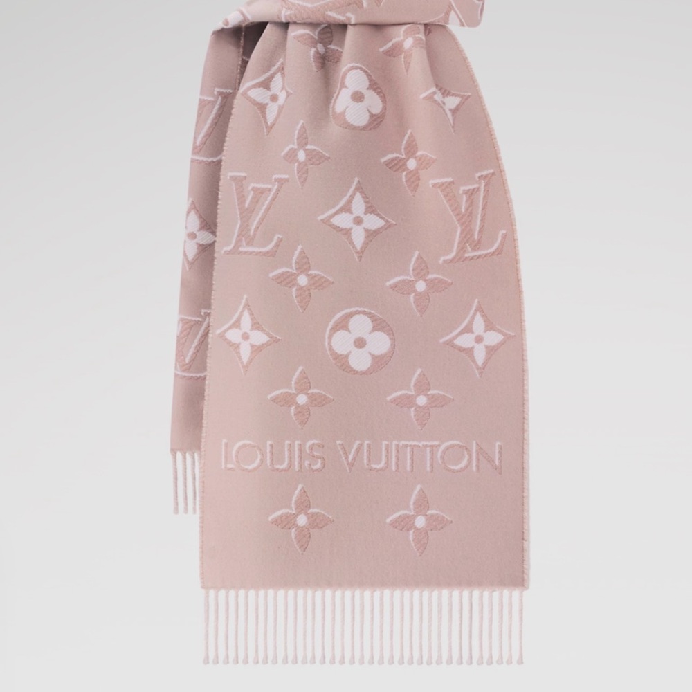 Louis Vuitton Blush Monogram Scarf